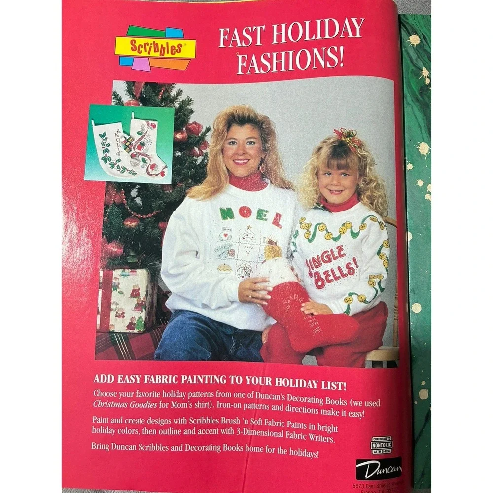 Lot Of 2 Vintage 1992 Hancock Fabric Magazines Holiday Craft & Directions Sewing
